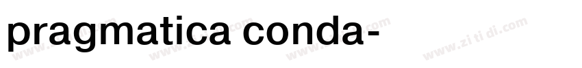 pragmatica conda字体转换